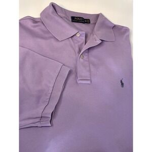 Polo Ralph Lauren Mens Polo Size 2xlt Purple Classic Fit Polo Shirt Green Pony